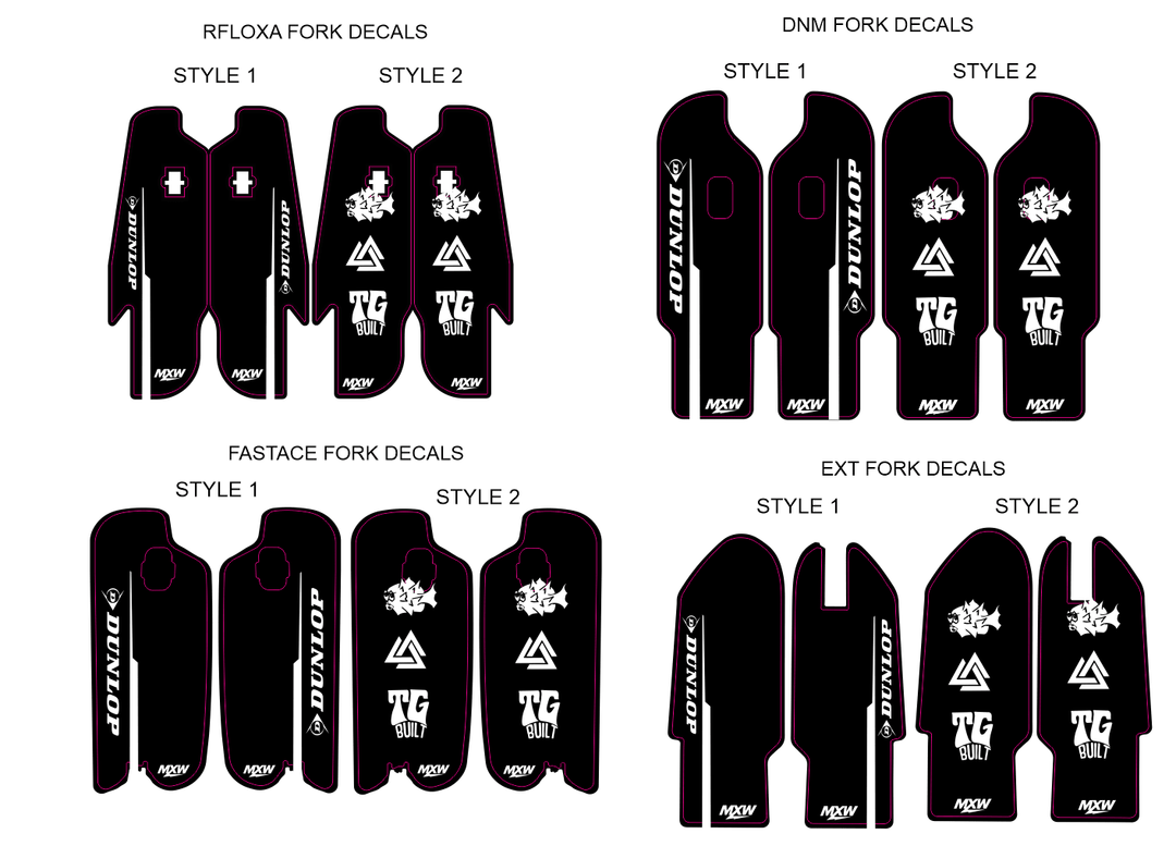 MXWraps Express Fork Decals