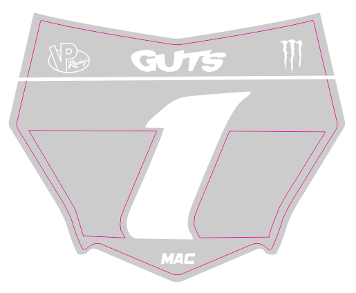 Exclusive Grey MACustomz Vented Plate