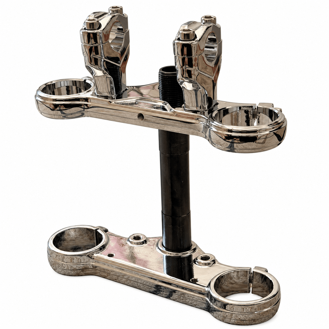 Tuttio Chrome Triple Clamp Set